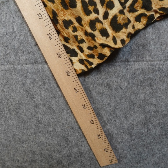 Spell Pants Womens Small Animal Print Vintage Leopard Samantha Bias Flare - Picture 3 of 11